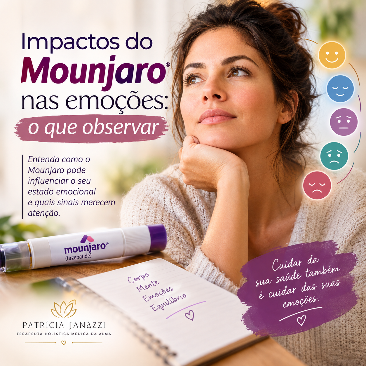 Impactos do Mounjaro nas emoções: o que observar